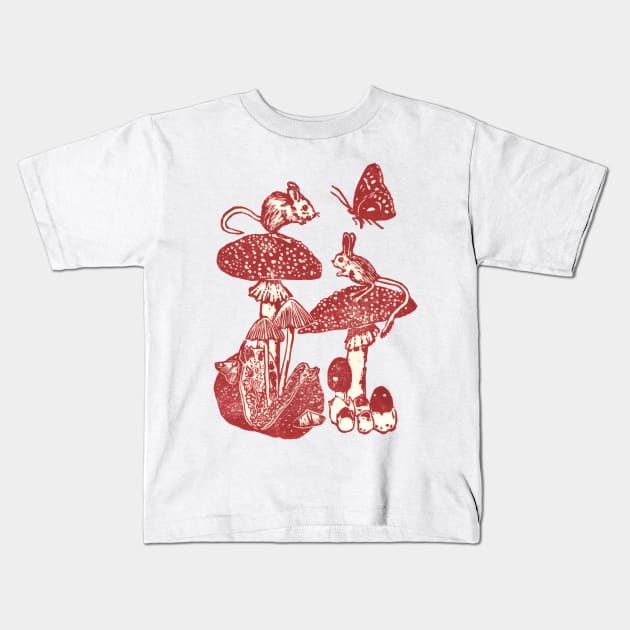 Woodland Fairytale Kids T-Shirt by JuniperMew